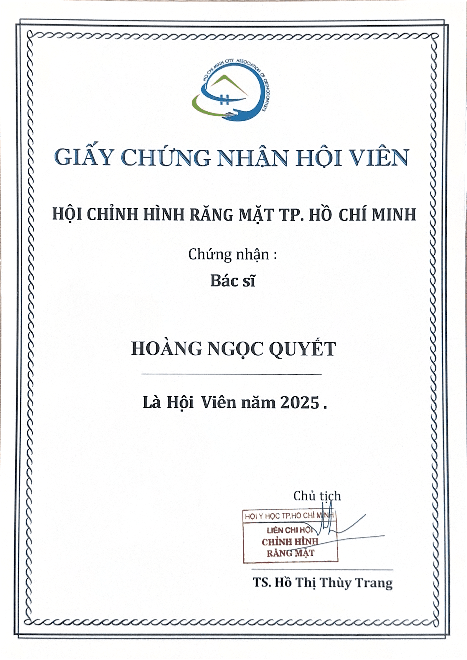 Chứng chỉ 19
