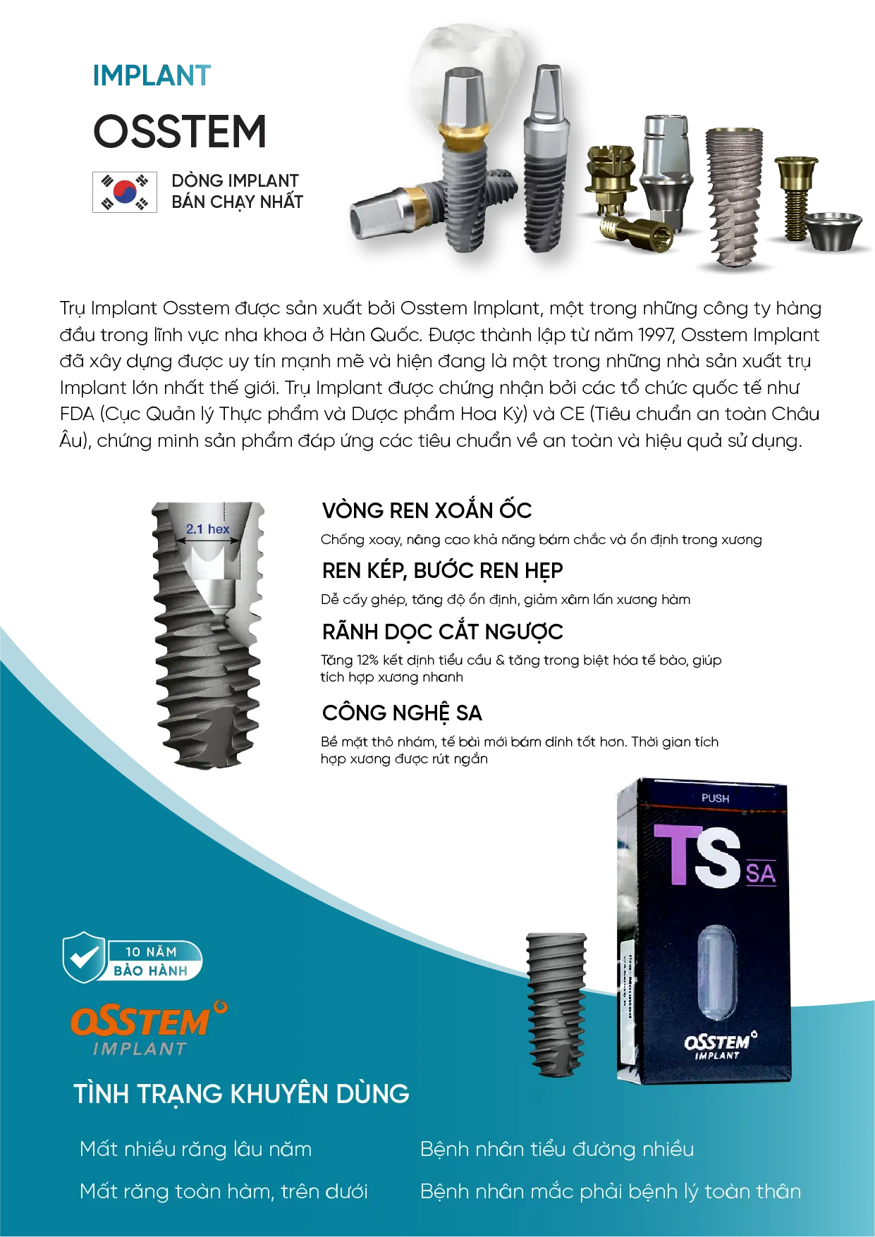 Trụ Implant Osstem – Đánh Giá Chi Tiết 2025